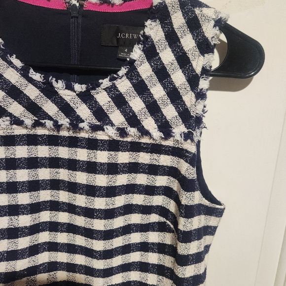J. Crew plaid sheath sleeveless tweed dress Business Office Professional Size 4 - Picture 10 of 10